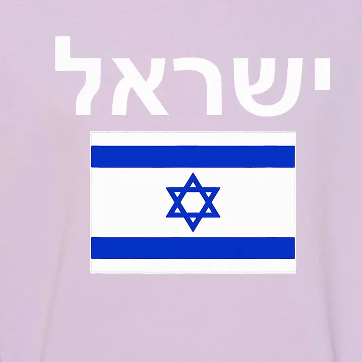 Israel Flag  Israeli Cool Jewish Flags Gift Garment-Dyed Sweatshirt