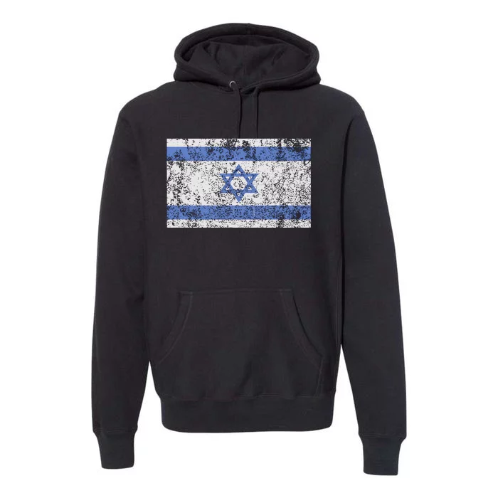 Israeli Flag Israel Jewish Star of David Jerusalem Premium Hoodie