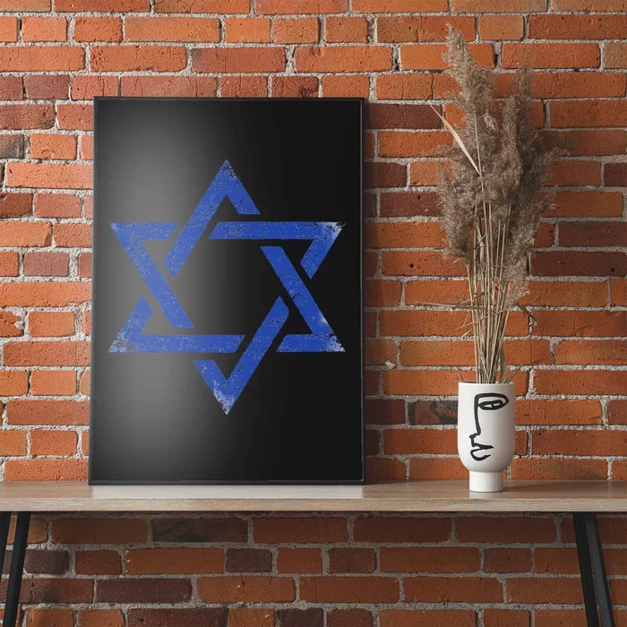 Israeli Flag Israel Jewish Symbol Star of David Pride Israel Poster