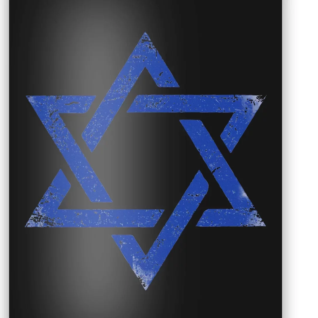 Israeli Flag Israel Jewish Symbol Star of David Pride Israel Poster