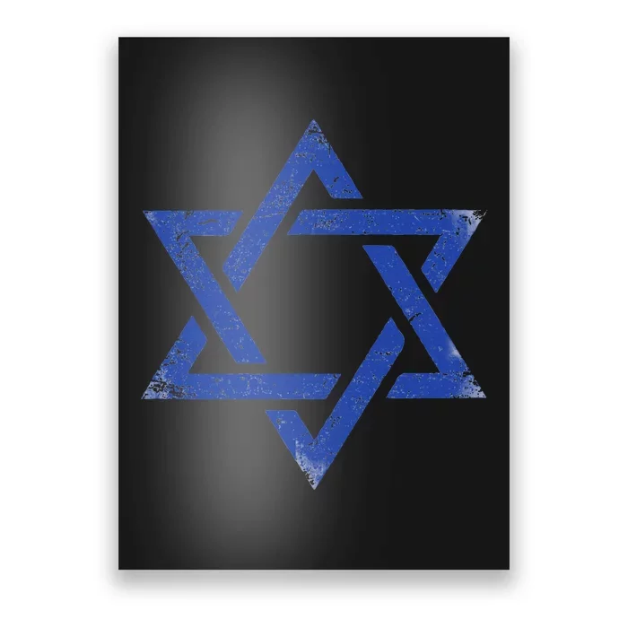 Israeli Flag Israel Jewish Symbol Star of David Pride Israel Poster