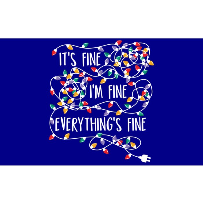 It's Fine I'm Fine Everything Is Fine Christmas Lights Gift Bumper Sticker