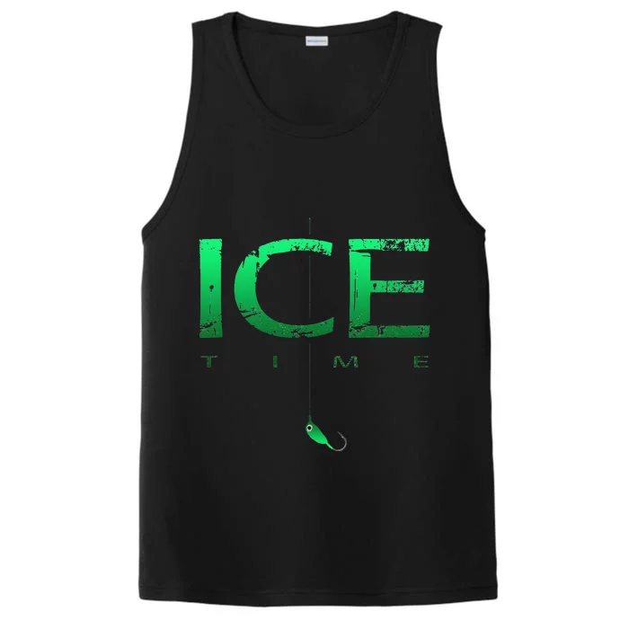 Ice Fishing - Ice Time with Ice Jig - Ice Fisherman Performance Tank