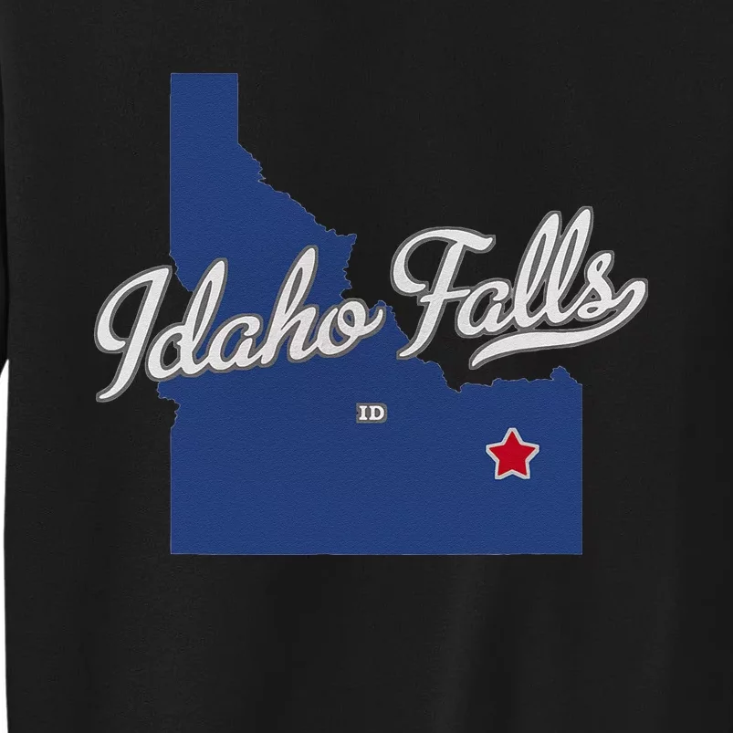 Idaho Falls Idaho ID Map Sweatshirt