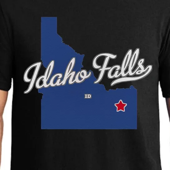 Idaho Falls Idaho ID Map Pajama Set