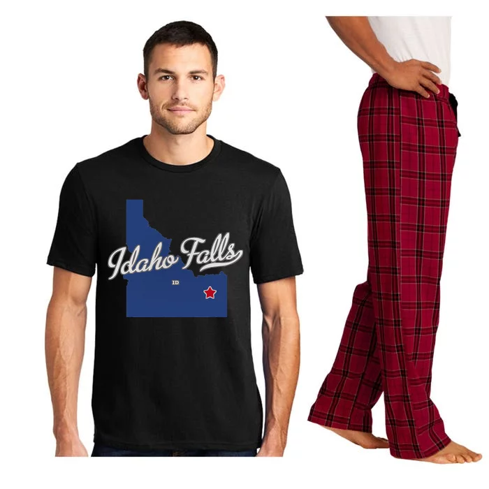 Idaho Falls Idaho ID Map Pajama Set