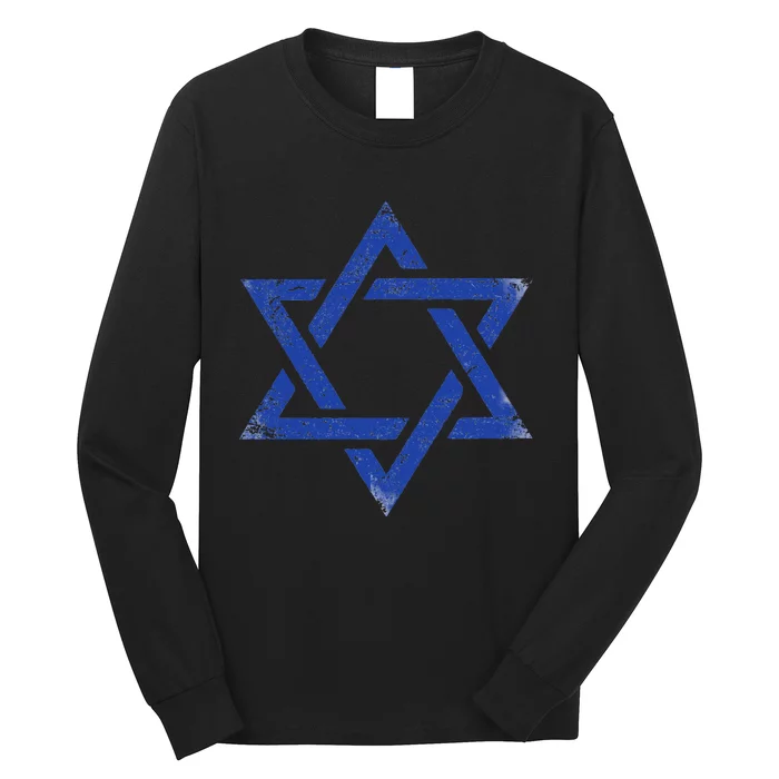 Israeli Flag Israel Jewish Symbol Star Of David Pride Israel Long Sleeve Shirt