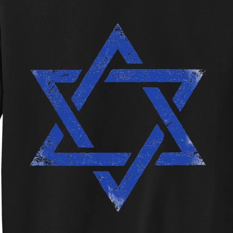 Israeli Flag Israel Jewish Symbol Star Of David Pride Israel Tall Sweatshirt