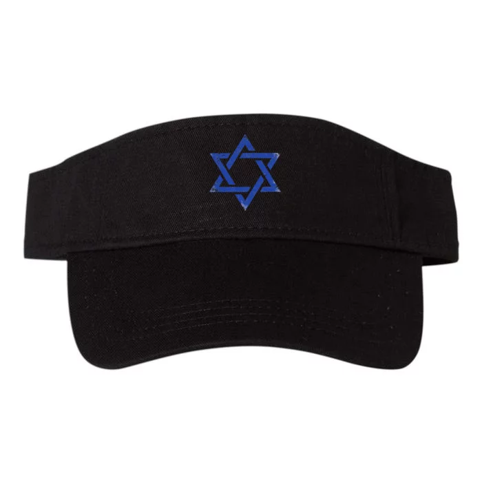 Israeli Flag Israel Jewish Symbol Star Of David Pride Israel Valucap Bio-Washed Visor