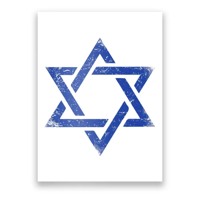 Israeli Flag Israel Jewish Symbol Star of David Pride Israel Poster