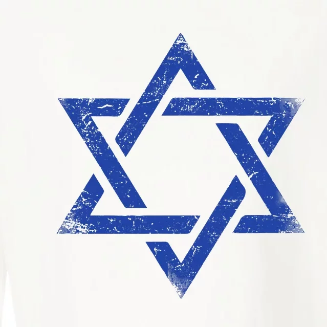 Israeli Flag Israel Jewish Symbol Star of David Pride Israel Cropped Pullover Crew