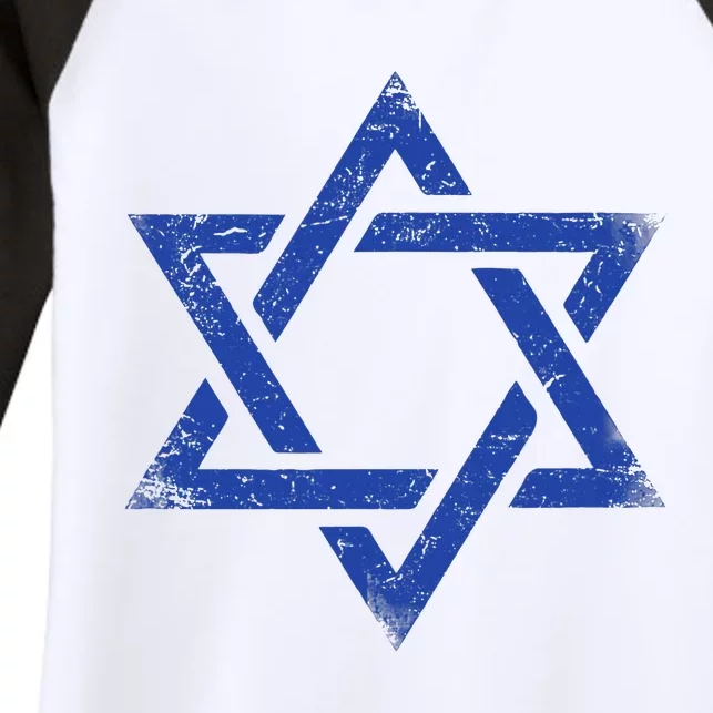 Israeli Flag Israel Jewish Symbol Star of David Pride Israel Women's Tri-Blend 3/4-Sleeve Raglan Shirt