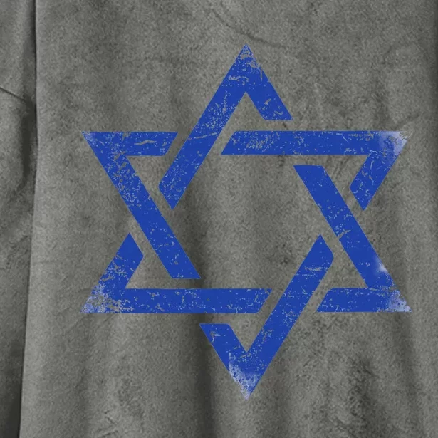 Israeli Flag Israel Jewish Symbol Star Of David Pride Israel Hooded Wearable Blanket