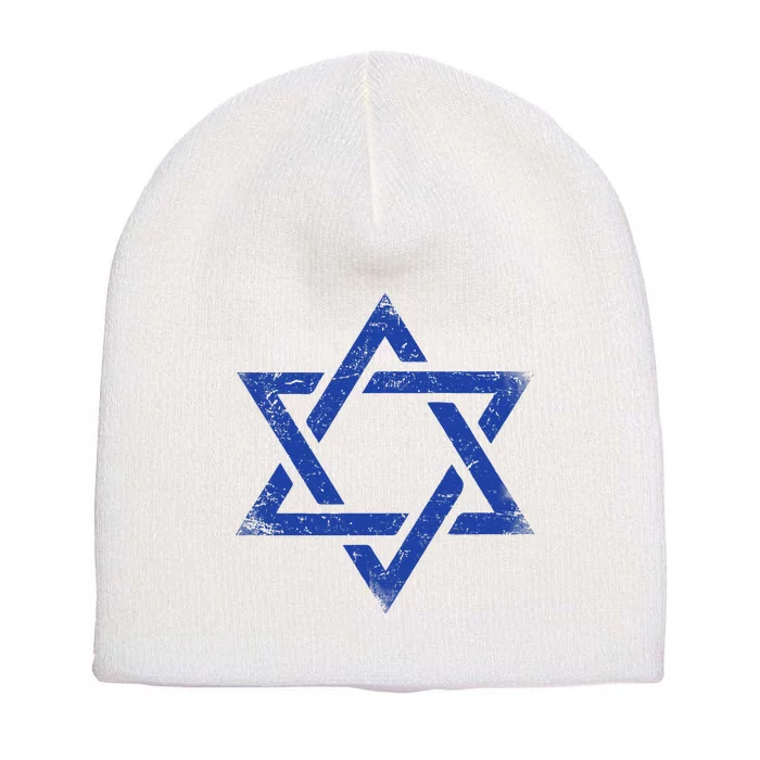 Israeli Flag Israel Jewish Symbol Star Of David Pride Israel Short Acrylic Beanie