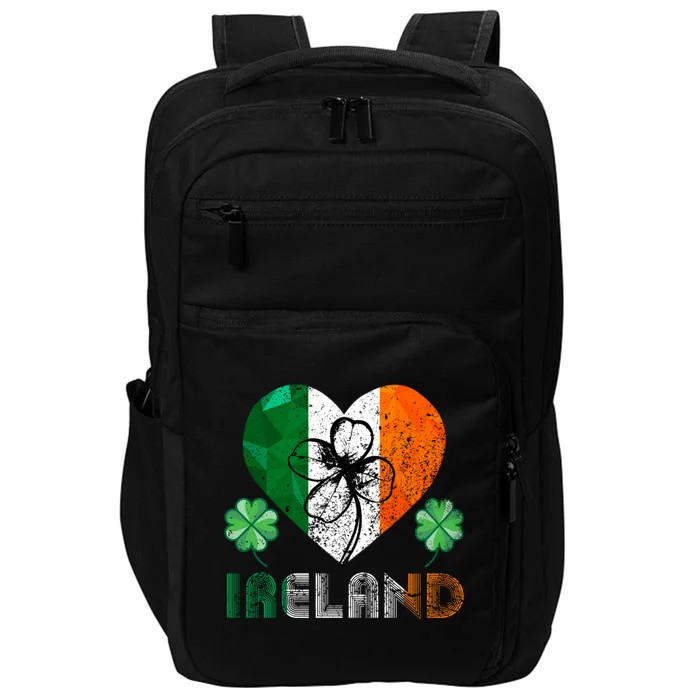 Irish Flag I Love Ireland Tees St Patrick's Funny Gift Impact Tech Backpack