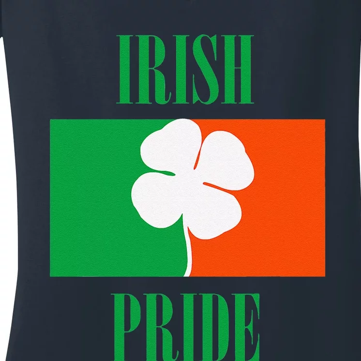 Irish Flag Irish Pride Saint Patrick's Day Women's V-Neck T-Shirt