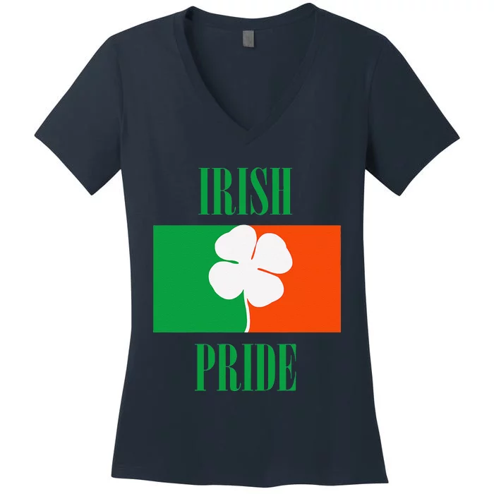 Irish Flag Irish Pride Saint Patrick's Day Women's V-Neck T-Shirt