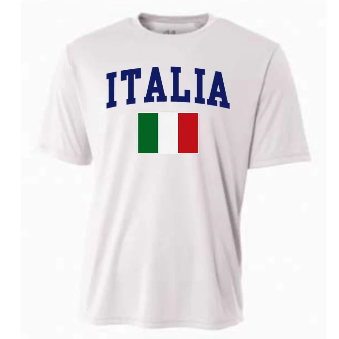 Italia Flag Italy Italiano Italian Family Novelty Souvenir Cooling Performance Crew T-Shirt