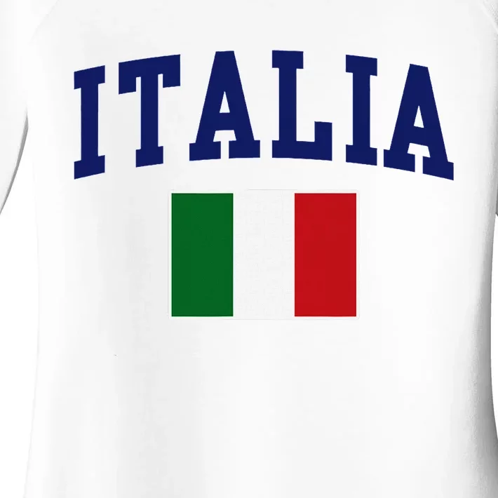 Italia Flag Italy Italiano Italian Family Novelty Souvenir Women's Perfect Tri Tunic Long Sleeve Shirt