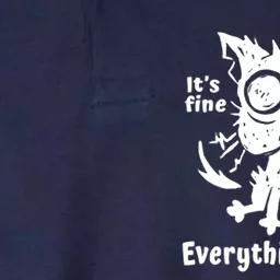 It's Fine I'm Fine Everything Is Fine, Funny Cat Fathers Day Softstyle Adult Sport Polo