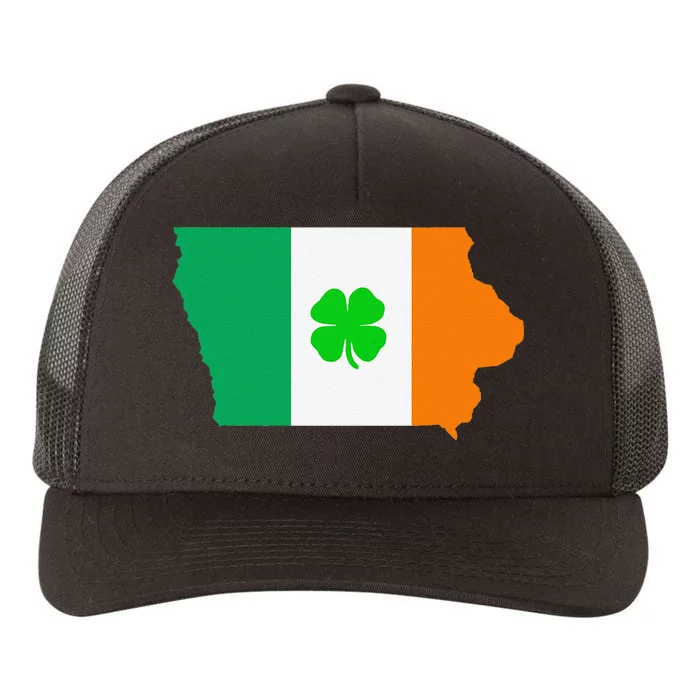 Irish Flag Iowa State Map St Patrick's Day Yupoong Adult 5-Panel Trucker Hat