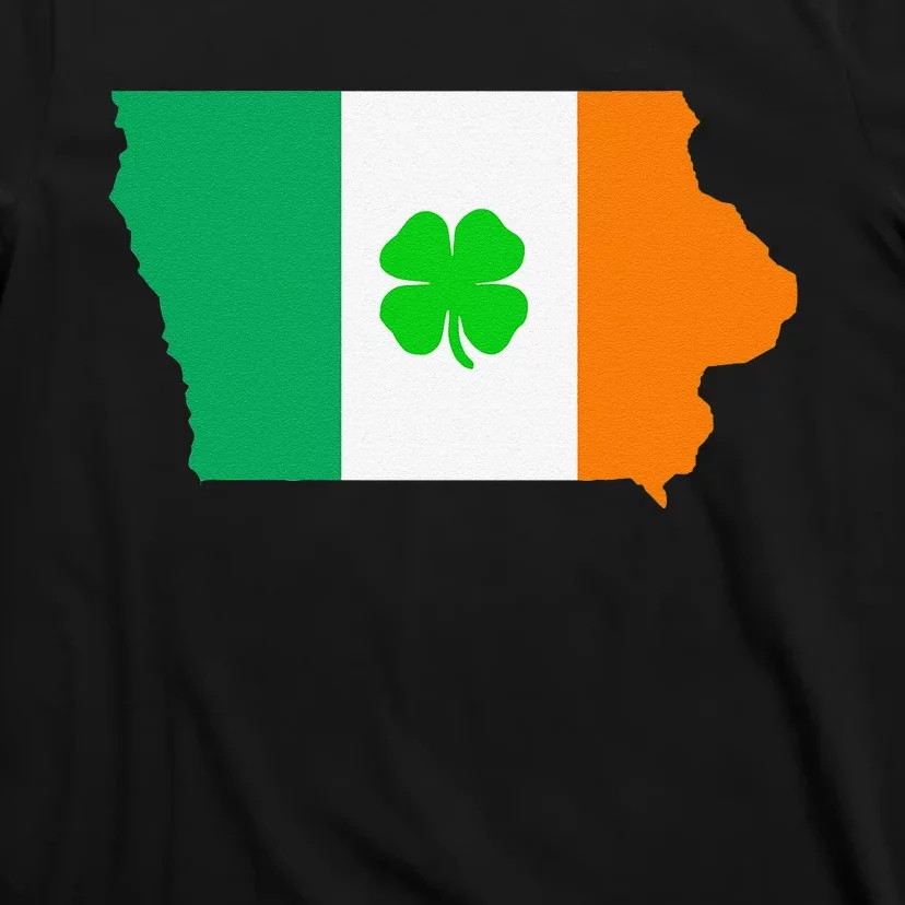 Irish Flag Iowa State Map St Patrick's Day T-Shirt