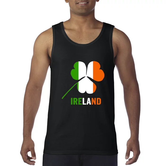 Irish Flag I love Ireland St. Patrick's Men Women Kids Tank Top