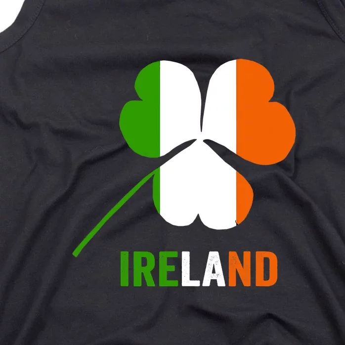 Irish Flag I love Ireland St. Patrick's Men Women Kids Tank Top