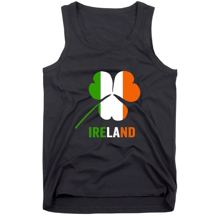 Irish Flag I love Ireland St. Patrick's Men Women Kids Tank Top