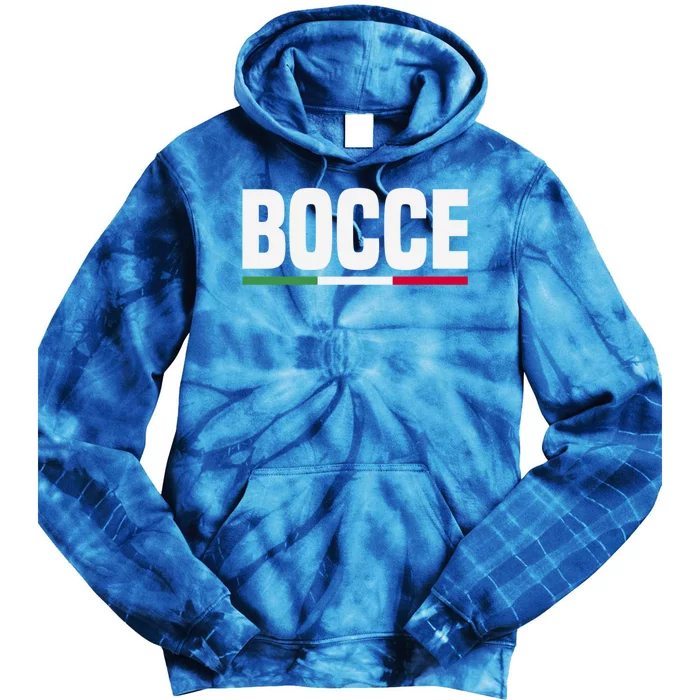 Italy Flag Italian Bocce Ball Player Meaningful Gift Tie Dye Hoodie