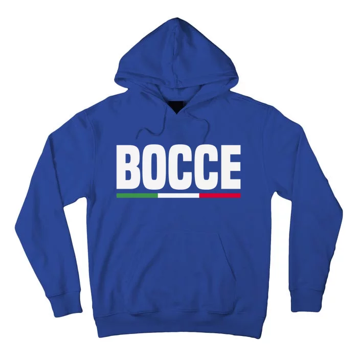 Italy Flag Italian Bocce Ball Player Meaningful Gift Tall Hoodie