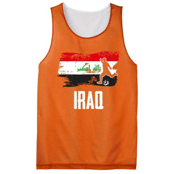 Iraq Flag Jersey Iraqi Soccer Team Iraqi Mesh Reversible Basketball Jersey Tank