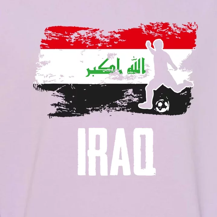 Iraq Flag Jersey Iraqi Soccer Team Iraqi Garment-Dyed Sweatshirt