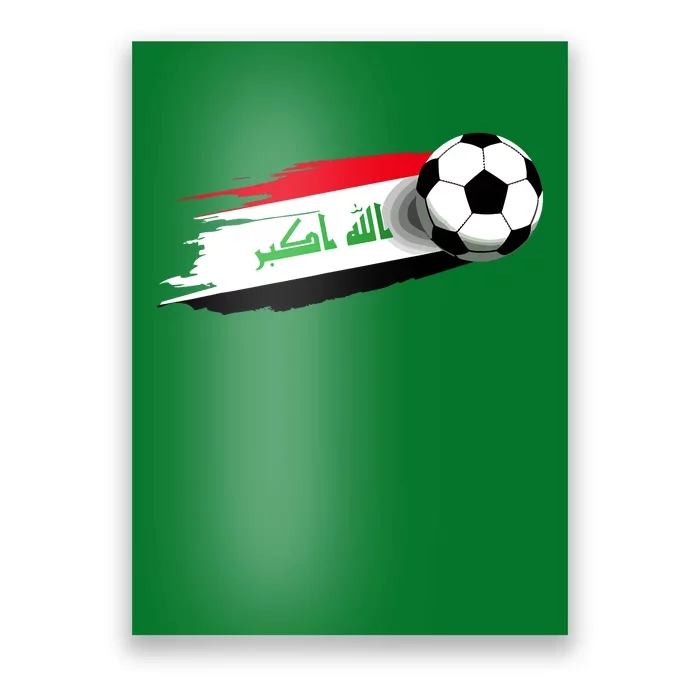 Iraq Flag Jersey Iraqi Soccer Team Iraqi Poster