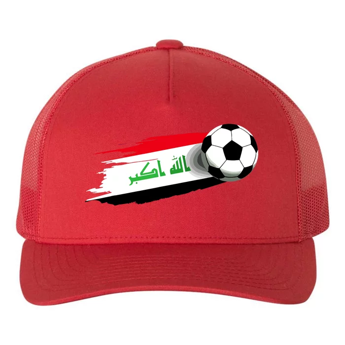 Iraq Flag Jersey Iraqi Soccer Team Iraqi Yupoong Adult 5-Panel Trucker Hat