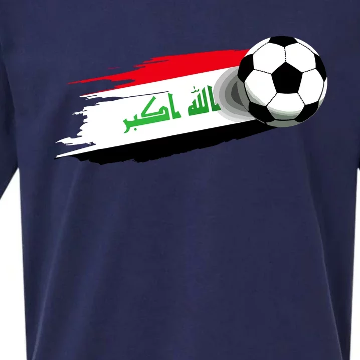 Iraq Flag Jersey Iraqi Soccer Team Iraqi Sueded Cloud Jersey T-Shirt