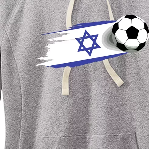 Israel Flag Jersey Israeli Soccer Team Israeli Women's Fleece Hoodie