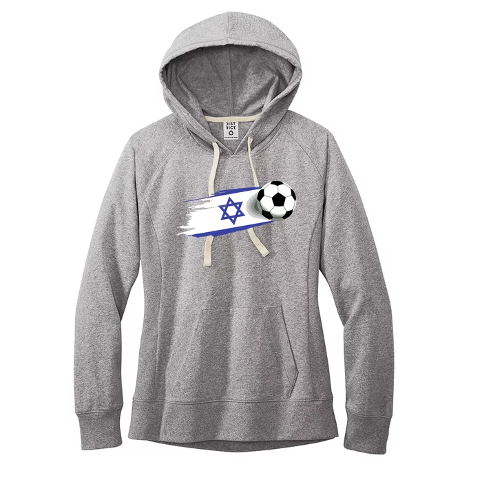 Israel Flag Jersey Israeli Soccer Team Israeli Women's Fleece Hoodie