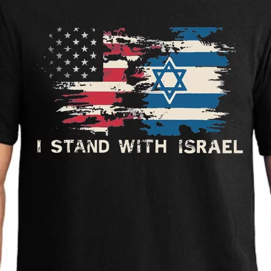 Israeli Flag Jewish Star Of David  I Stand With Israel Pajama Set