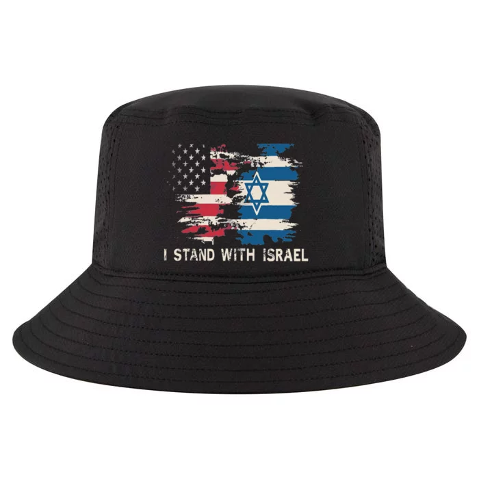 Israeli Flag Jewish Star Of David I Stand With Israel Cool Comfort Performance Bucket Hat