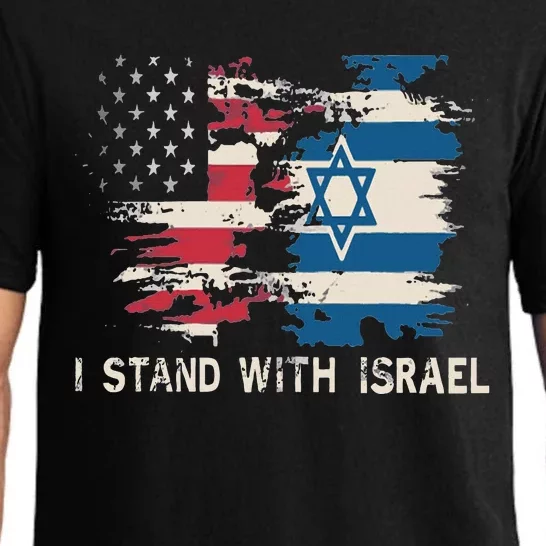 Israeli Flag Jewish Star Of David I Stand With Israel Pajama Set