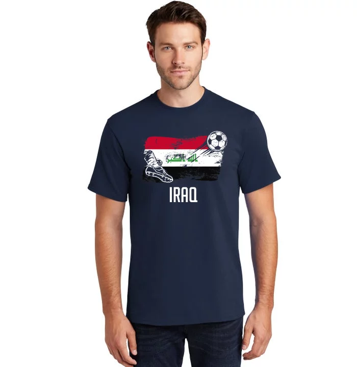 Iraq Flag Jersey Iraqi Soccer Team Iraqi Tall T-Shirt