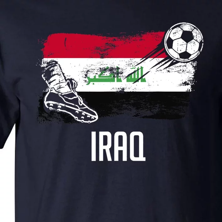 Iraq Flag Jersey Iraqi Soccer Team Iraqi Tall T-Shirt