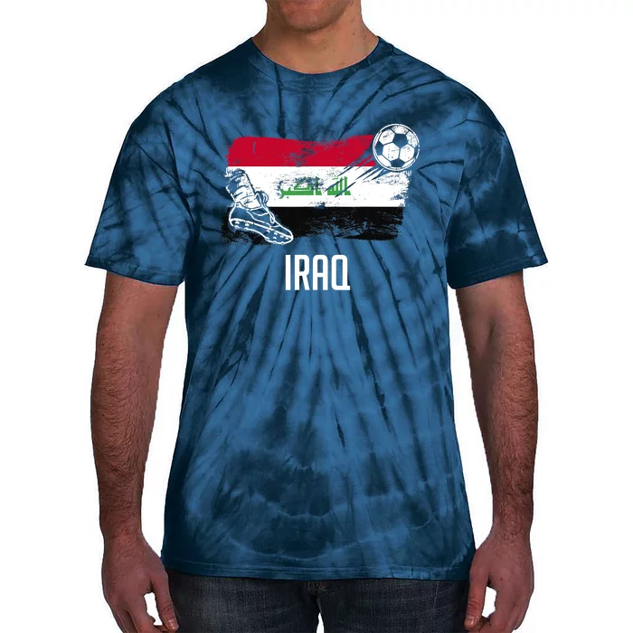 Iraq Flag Jersey Iraqi Soccer Team Iraqi Tie-Dye T-Shirt