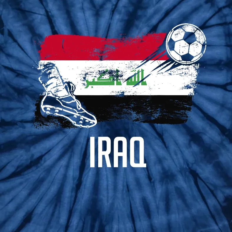 Iraq Flag Jersey Iraqi Soccer Team Iraqi Tie-Dye T-Shirt