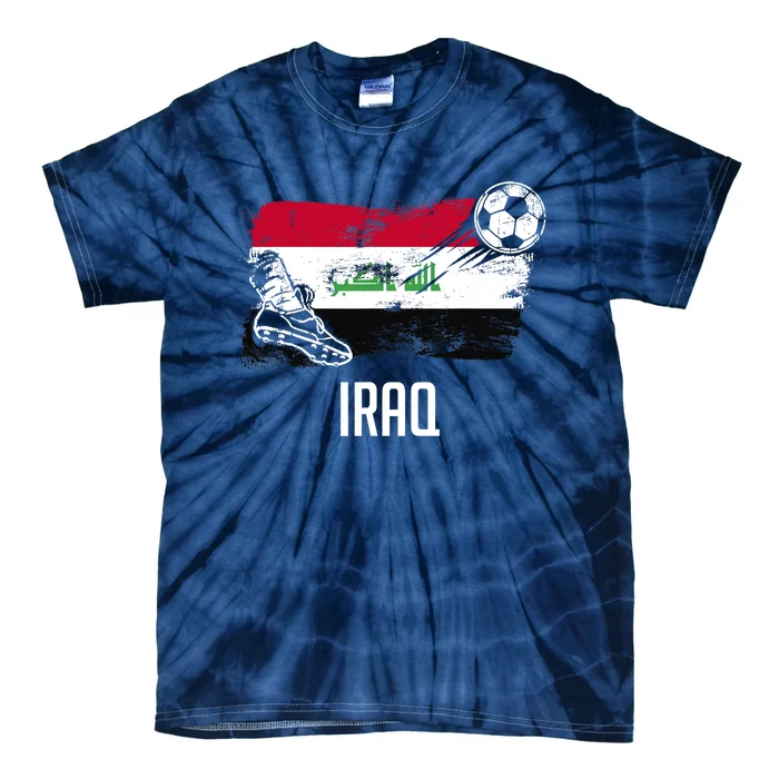 Iraq Flag Jersey Iraqi Soccer Team Iraqi Tie-Dye T-Shirt