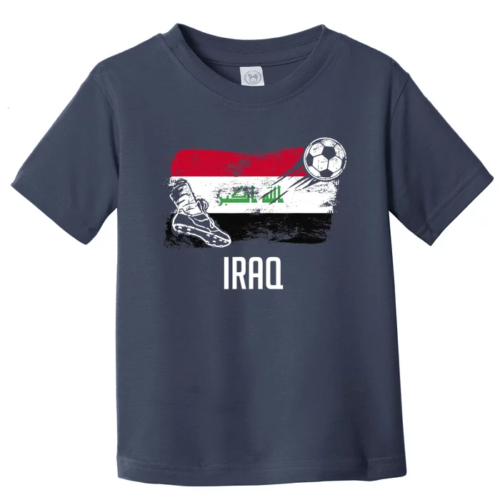 Iraq Flag Jersey Iraqi Soccer Team Iraqi Toddler T-Shirt