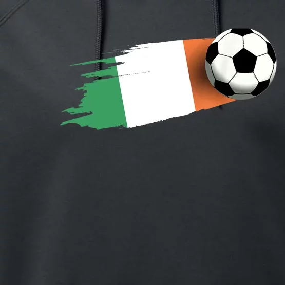 Ireland Flag Jersey Ireland Soccer Team Ireland Performance Fleece Hoodie