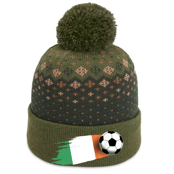 Ireland Flag Jersey Ireland Soccer Team Ireland The Baniff Cuffed Pom Beanie