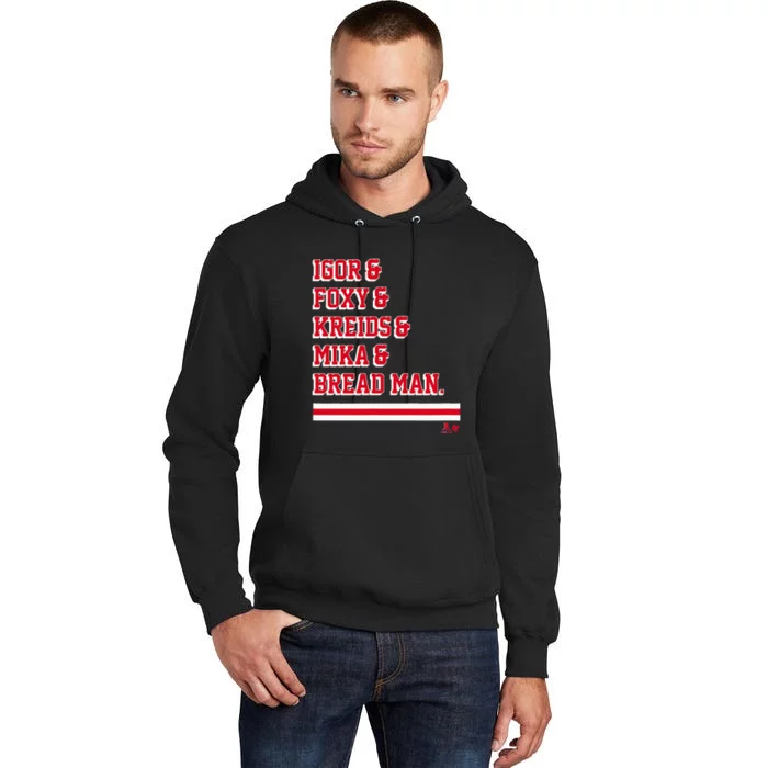 Igor & Foxy & Kreids & Mika & Bread Man New York Hockey Tall Hoodie